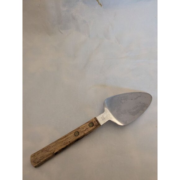 Stainless Steel #2 Pie Spatula Server 8 1/4" Wood Handle Japan - Picture 4 of 9